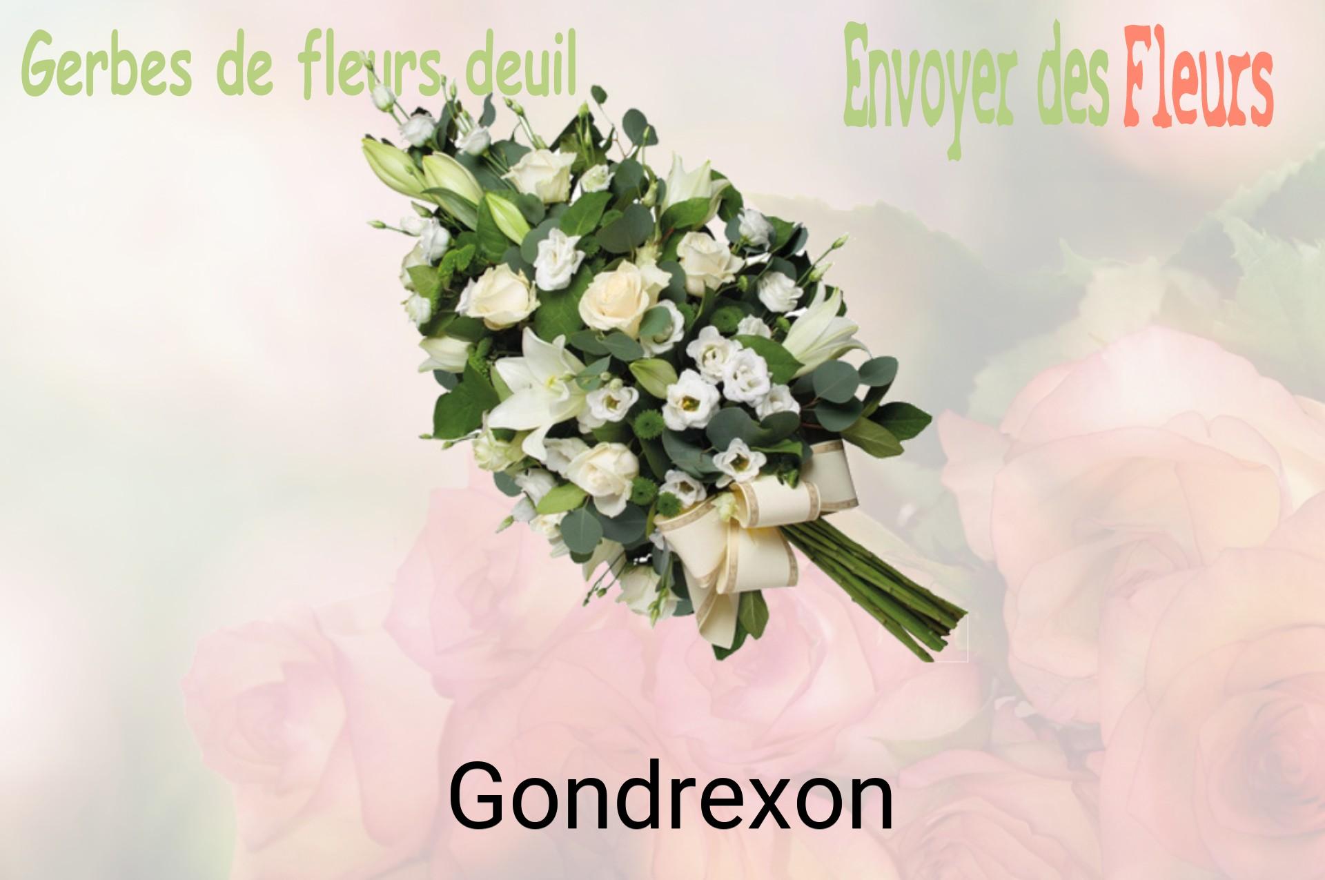 Gerbe de fleurs de deuil livrée à Gondrexon